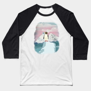 Penguin on not-so-thin ice Baseball T-Shirt